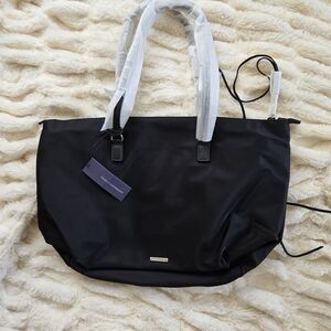 NWT Rebecca Minkoff Black Tote Bag with Minimalist Design